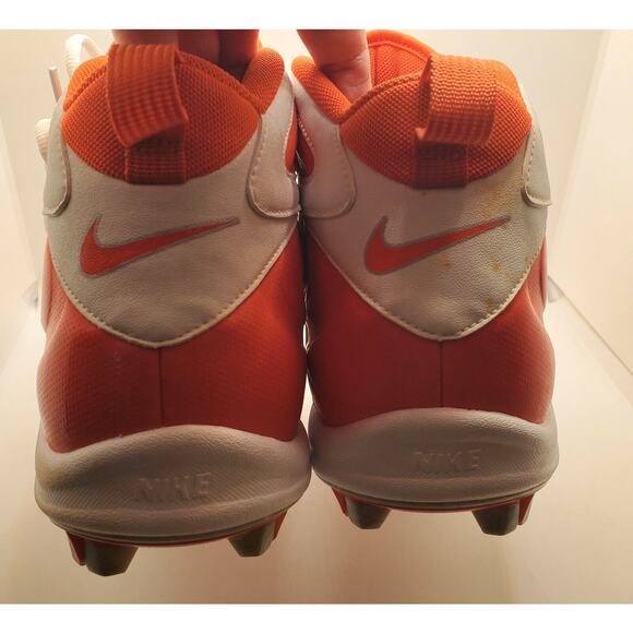New Nike Blade Shark Orange/White Football Cleats Men’s Size 15 315789-161